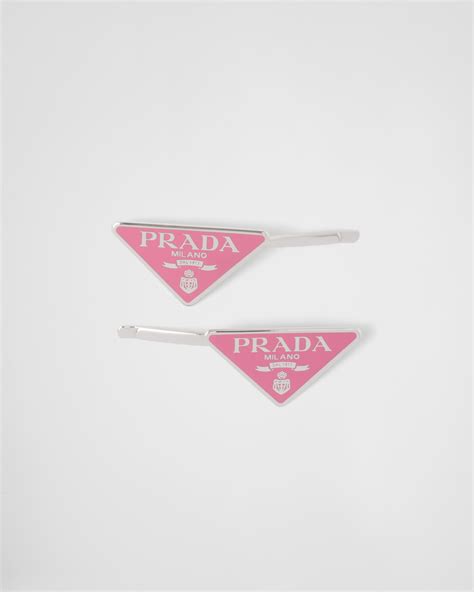 prada hair ribbon|Prada hair clips.